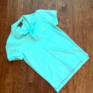 Ralph Lauren Slim Fit Turquoise Polo Size Small
